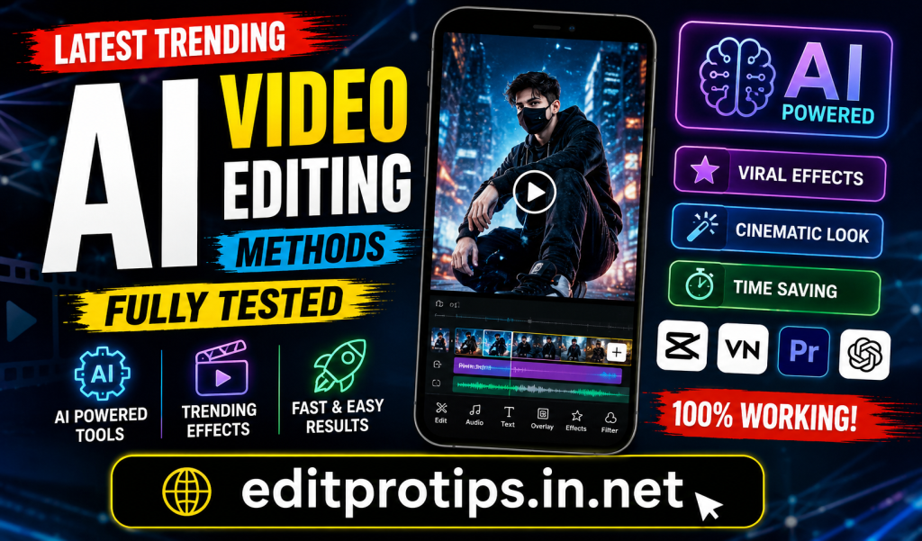 AI video editing tutorial promo