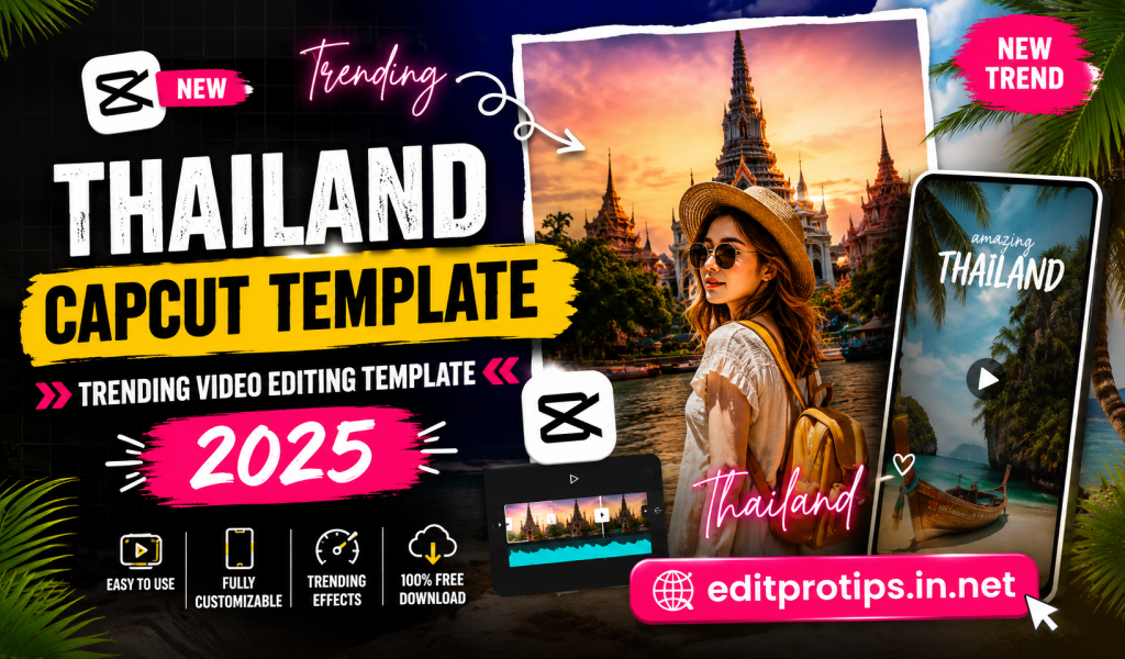 Thailand travel template video design
