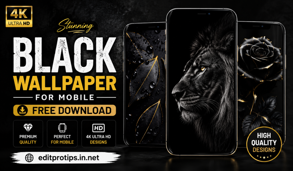 Stunning black 4K wallpapers for mobile