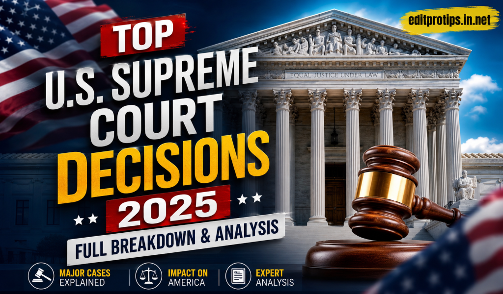 Top U.S. Supreme Court Decisions 2025: Full Breakdown & Analysis