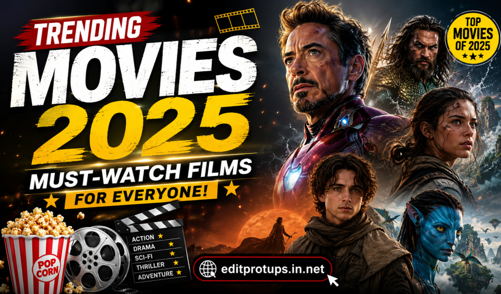 Trending movies 2025 collage