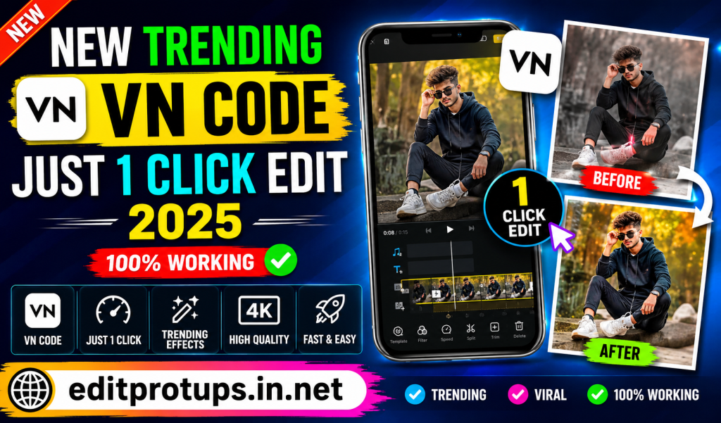 Vibrant editing tool promo thumbnail
