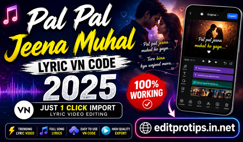 Romantic lyric video editing promotional design