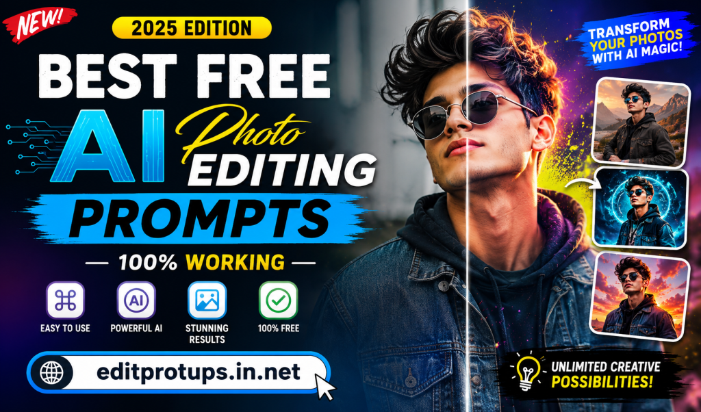 AI photo editing transformation banner