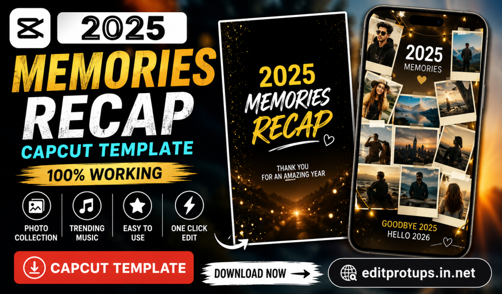 CapCut 2025 recap template design