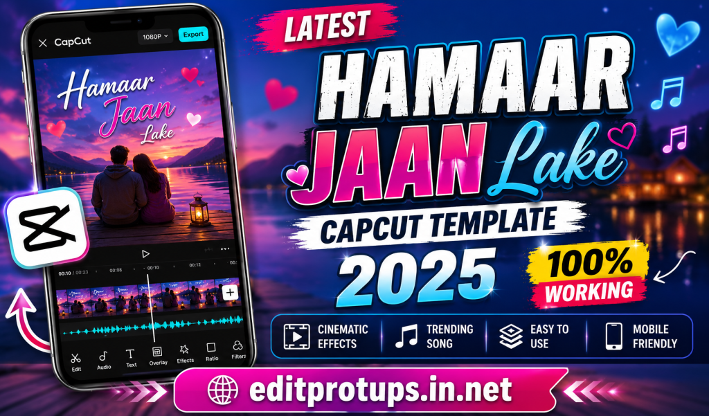 Romantic lake video template design